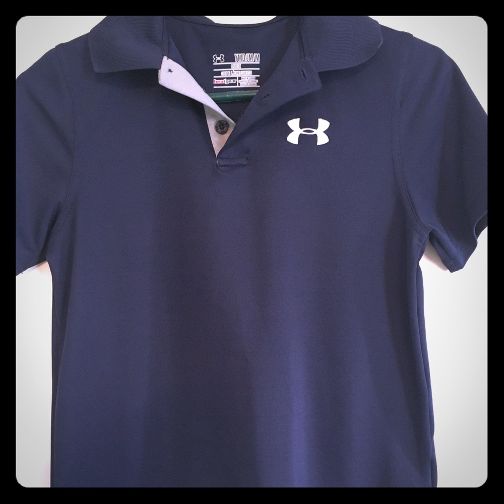 Boys M Under Armour Polo